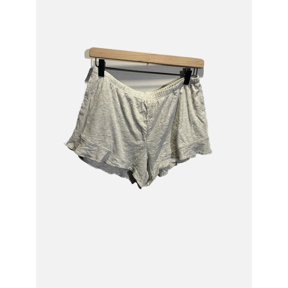 Stars Above Pajama Shorts Womens M Gray Ruffle Hem Lounge Sleepwear 2K5L1E